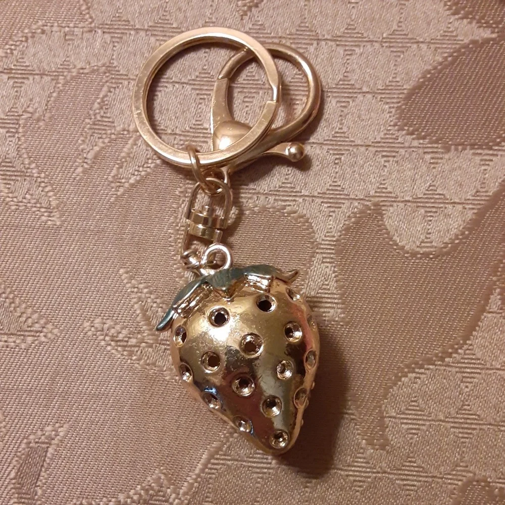 Strawberry Key Chain Bag Charm